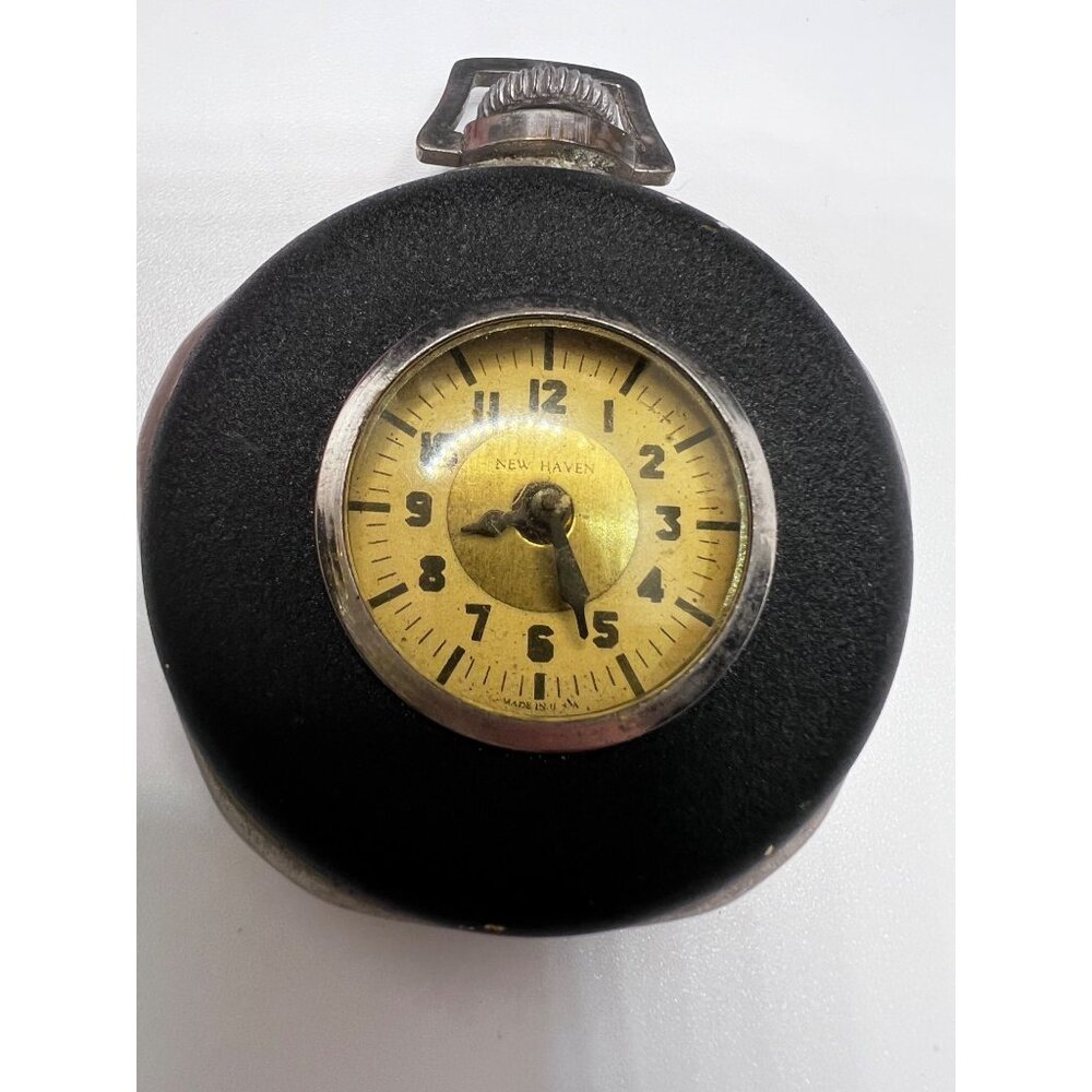 Vintage 1930s art deco new haven Lapel pocket watch USA
